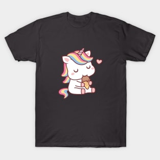 Cute Unicorn Loves Ice Cream T-Shirt